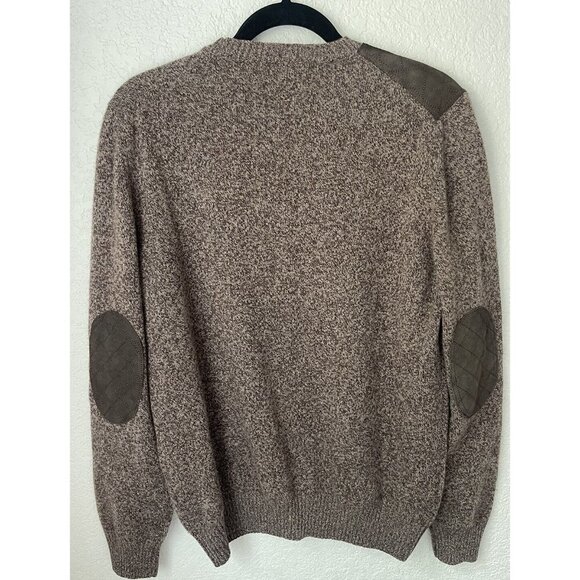 Three‎ Forks Ranch Wool/Cashmere Shooting Sweater Size Small Leather - Picture 6 of 10